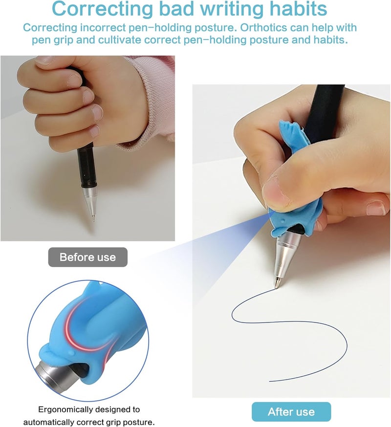 WANFRES disappearing ink pen & magic ink pen refills, Suitable reusable magic grooved writing practice or grooved writing books for kids 3–5 for children's books, Grooved handwriting practice for kids - Image 4